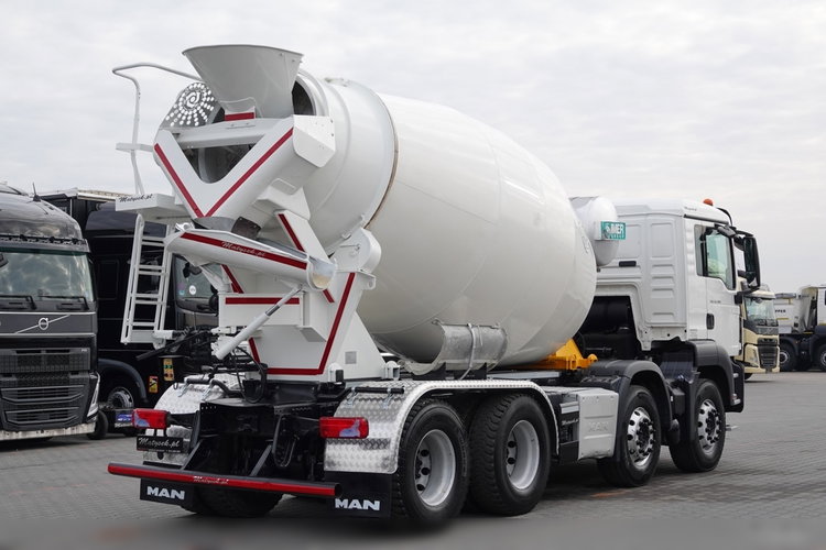 MAN TGS 32.480 / 8X4 / BETONOMIESZARKA / GRUSZKA 9M3 / UAL / EURO 6 zdjęcie 6