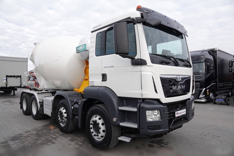 MAN TGS 32.480 / 8X4 / BETONOMIESZARKA / GRUSZKA 9M3 / UAL / EURO 6 zdjęcie 7
