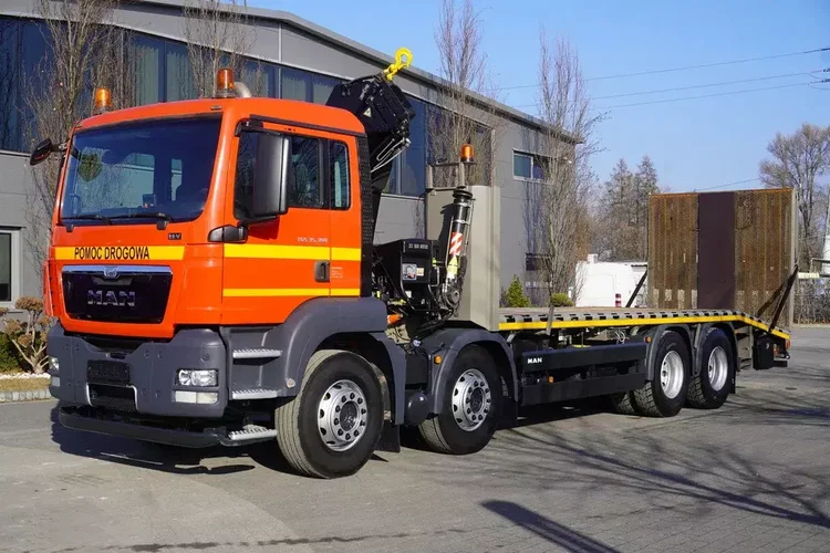 MAN TGS 35.3608×2 / HDS HIAB 166 E-2 6500 kg / Laweta / 4 oś podnoszona zdjęcie 2