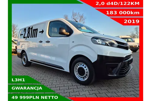 Toyota ProAce L3H1 49999zł NETTO ExtraLong 2.0d4D/122KM