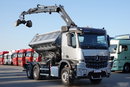 Mercedes AROCS 2640 / 6x4 / WYWROTKA / HYDROBURTA / + HDS HIAB 144 B-3 / STEROWANIE RADIOWE / ROTATOR / ŁYCHA / EURO 6 / MEILLER KIPER  zdjęcie 12