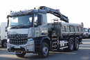 Mercedes AROCS 2640 / 6x4 / WYWROTKA / HYDROBURTA / + HDS HIAB 144 B-3 / STEROWANIE RADIOWE / ROTATOR / ŁYCHA / EURO 6 / MEILLER KIPER  zdjęcie 14