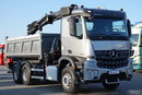 Mercedes AROCS 2640 / 6x4 / WYWROTKA / HYDROBURTA / + HDS HIAB 144 B-3 / STEROWANIE RADIOWE / ROTATOR / ŁYCHA / EURO 6 / MEILLER KIPER  zdjęcie 21