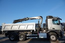 Mercedes AROCS 2640 / 6x4 / WYWROTKA / HYDROBURTA / + HDS HIAB 144 B-3 / STEROWANIE RADIOWE / ROTATOR / ŁYCHA / EURO 6 / MEILLER KIPER  zdjęcie 30