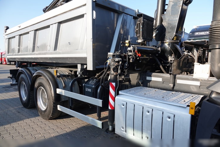 Mercedes AROCS 2640 / 6x4 / WYWROTKA / HYDROBURTA / + HDS HIAB 144 B-3 / STEROWANIE RADIOWE / ROTATOR / ŁYCHA / EURO 6 / MEILLER KIPER  zdjęcie 31