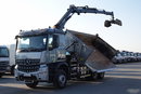 Mercedes AROCS 2640 / 6x4 / WYWROTKA / HYDROBURTA / + HDS HIAB 144 B-3 / STEROWANIE RADIOWE / ROTATOR / ŁYCHA / EURO 6 / MEILLER KIPER  zdjęcie 5