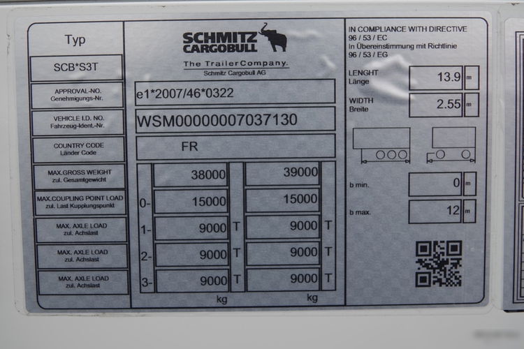 Schmitz -CARGOBULL / FIRANKA / STANDARD / 2 OSIE PODNOSZONE / 2022 R / MAŁO UŻYWANA zdjęcie 23