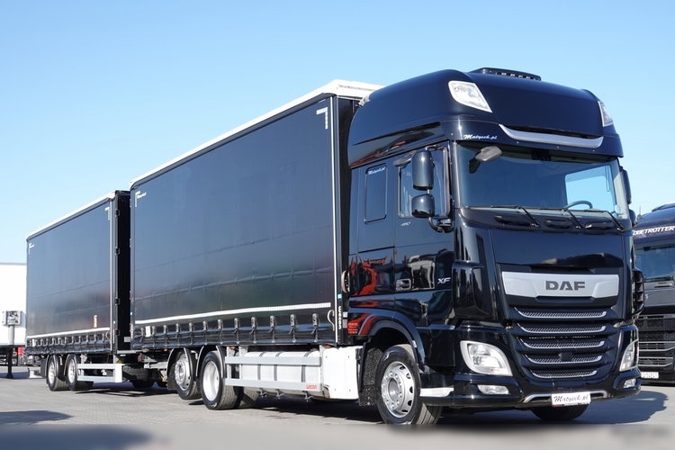 DAF XF 480 / ZESTAW TANDEM / 120 M3 / PRZEJAZDOWY / ZAWIESIA DOKI DO WÓZKA / KLIMA POSTOJOWA / PO ZŁOTYM KONTRAKCIE SERWISOWYM  zdjęcie 10