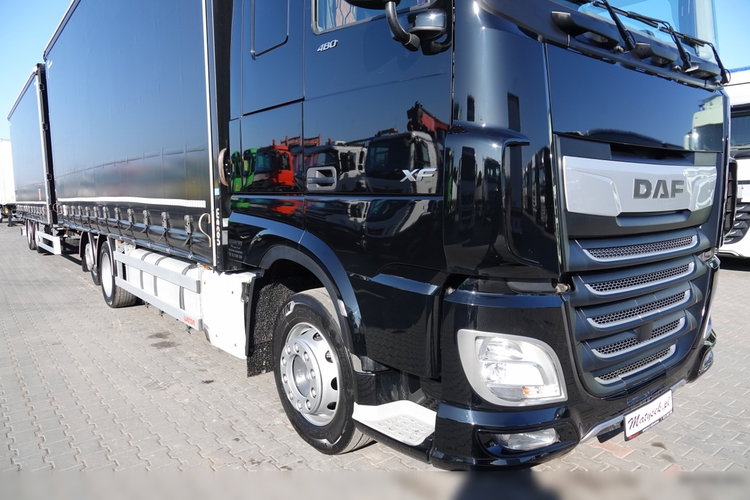 DAF XF 480 / ZESTAW TANDEM / 120 M3 / PRZEJAZDOWY / ZAWIESIA DOKI DO WÓZKA / KLIMA POSTOJOWA / PO ZŁOTYM KONTRAKCIE SERWISOWYM  zdjęcie 11