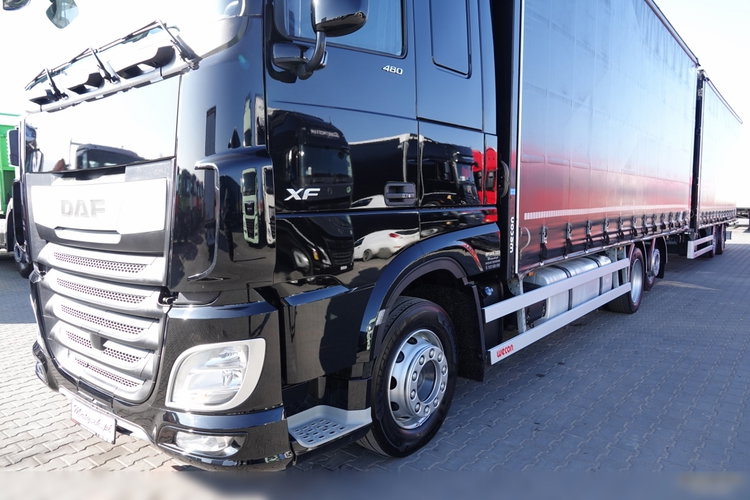 DAF XF 480 / ZESTAW TANDEM / 120 M3 / PRZEJAZDOWY / ZAWIESIA DOKI DO WÓZKA / KLIMA POSTOJOWA / PO ZŁOTYM KONTRAKCIE SERWISOWYM  zdjęcie 12