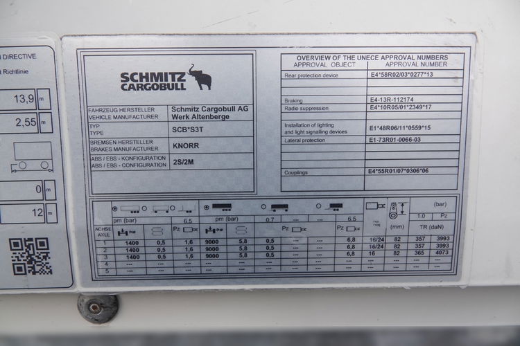 Schmitz -CARGOBULL / FIRANKA / STANDARD / 2 OSIE PODNOSZONE / MAŁO UŻYWANA zdjęcie 24