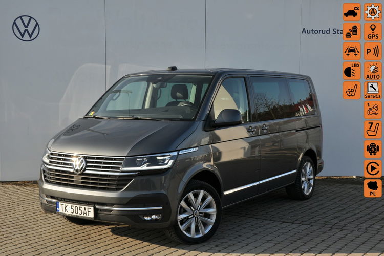 Volkswagen Multivan 2.0TDI 150KM DSG Highline 7-os Kamera Ledy Virtual Hak SalonPL 1wł zdjęcie 1