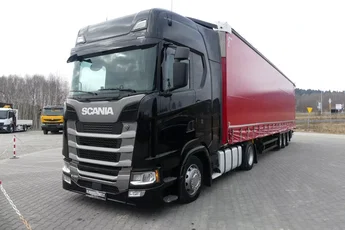 Scania S450 + SCHMITZ FIRANKA / ZESTAW MEGA / RETARDER /