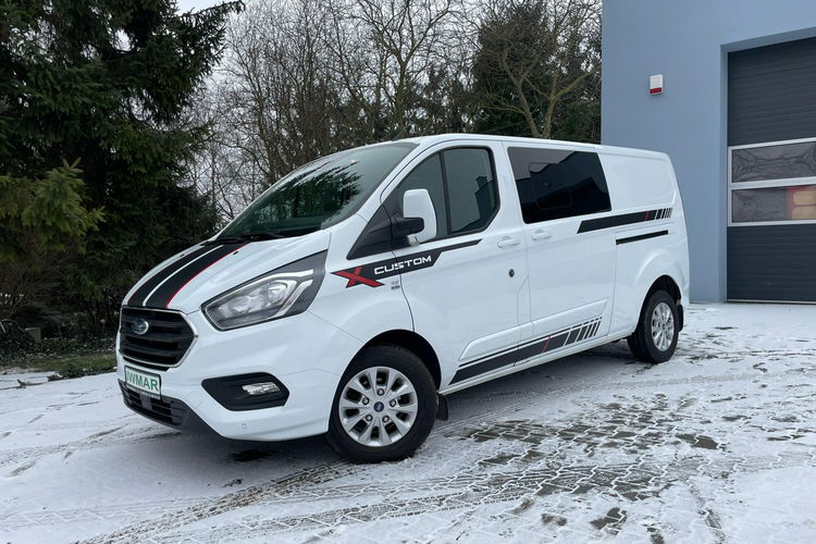 Ford Transit Custom 2.0 170 KM 2018 Brygadówka 5 osobowy EcoBlue Wersja long Klimatyzacja zdjęcie 2