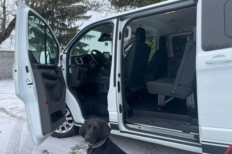 Ford Transit Custom 2.0 170 KM 2018 Brygadówka 5 osobowy EcoBlue Wersja long Klimatyzacja zdjęcie 20