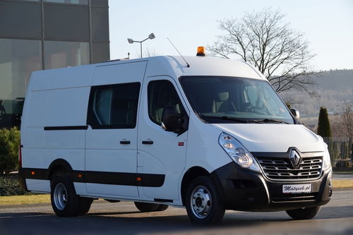 Renault MASTER / 5 osób /  BRYGADÓWKA / MANUAL / L2 H3 /DMC 3500KG / SPROWADZONY 