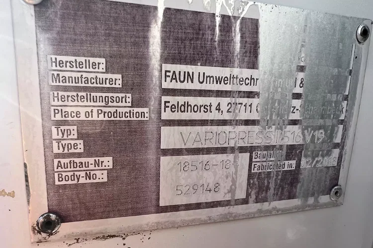 Mercedes ANTOS 1833 FAUN VARIOPRSS 520 zdjęcie 19