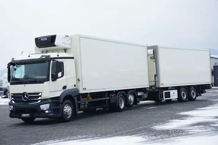 Mercedes / ACTROS / 2540 / ACC / E 6 / ZESTAW PRZEJAZDOWY / CHŁODNIA + WINDA / 38 PALET zdjęcie 2