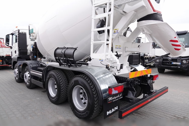 MAN TGS 32.360 / 8X4 / BETONOMIESZARKA / GRUSZKA 9 m3 / UAL / EURO 5 / PO KONTRAKCIE SERWISOWYM  zdjęcie 13