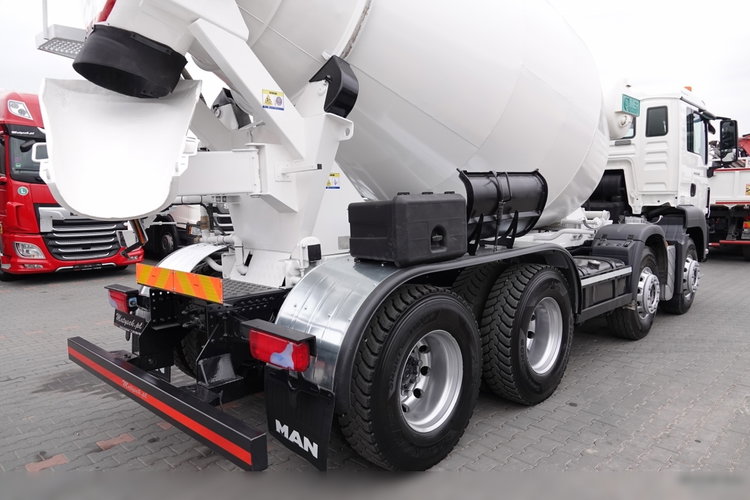 MAN TGS 32.360 / 8X4 / BETONOMIESZARKA / GRUSZKA 9 m3 / UAL / EURO 5 / PO KONTRAKCIE SERWISOWYM  zdjęcie 15