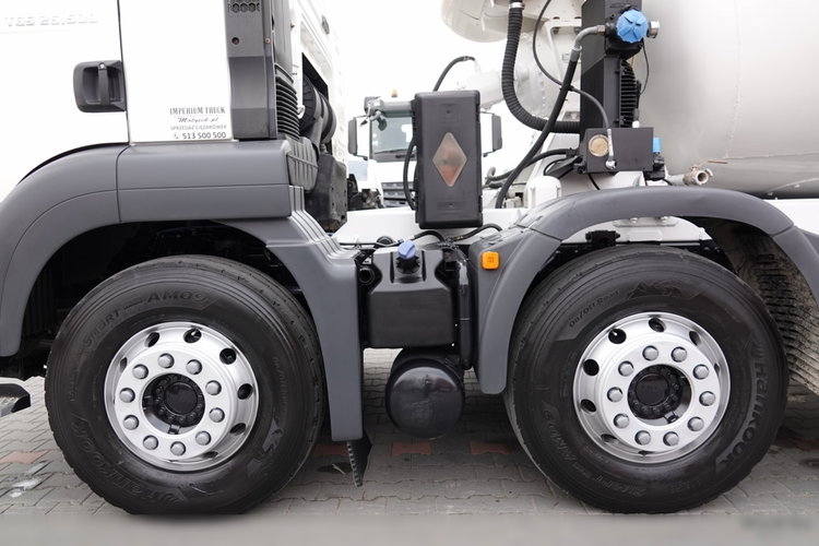 MAN TGS 32.360 / 8X4 / BETONOMIESZARKA / GRUSZKA 9 m3 / UAL / EURO 5 / PO KONTRAKCIE SERWISOWYM  zdjęcie 23