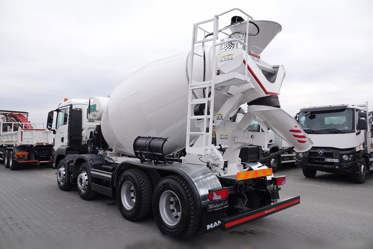 MAN TGS 32.360 / 8X4 / BETONOMIESZARKA / GRUSZKA 9 m3 / UAL / EURO 5 / PO KONTRAKCIE SERWISOWYM  zdjęcie 3