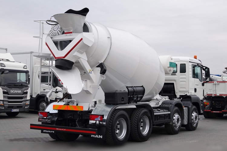 MAN TGS 32.360 / 8X4 / BETONOMIESZARKA / GRUSZKA 9 m3 / UAL / EURO 5 / PO KONTRAKCIE SERWISOWYM  zdjęcie 6