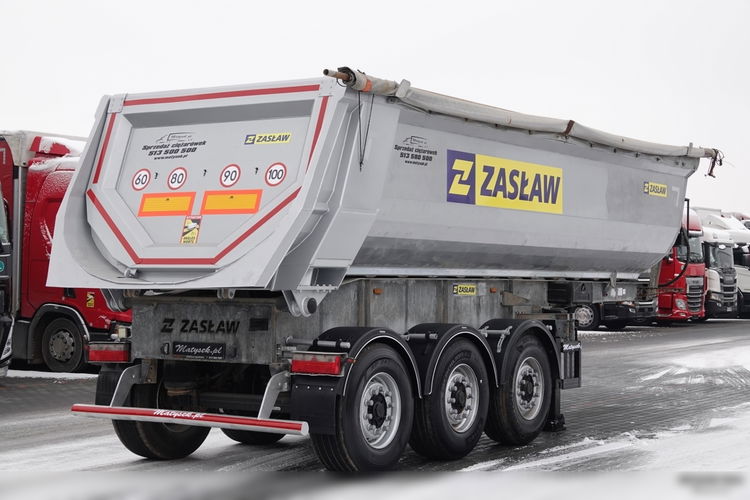 ZASŁAW WYWROTKA 26 m3 / OŚ PODNOSZONA / STALOWA / HP / RYNNA / 2017 ROK zdjęcie 7