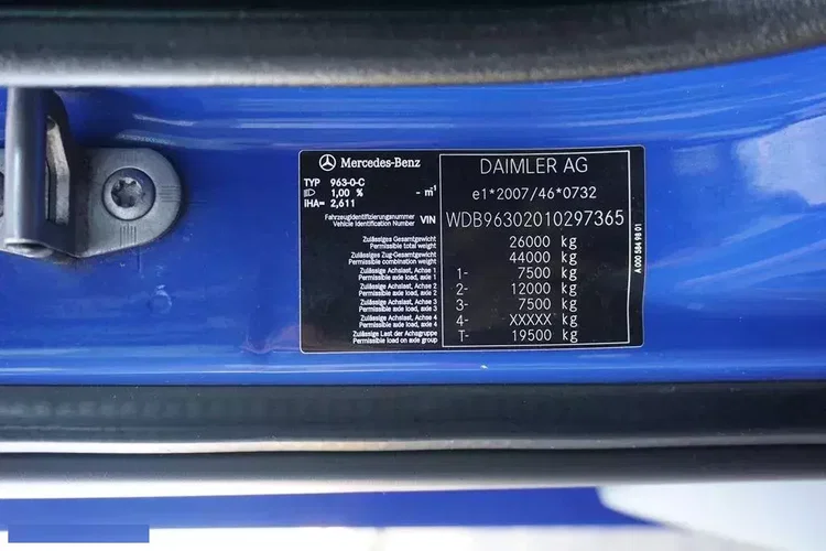 Mercedes ACTROS / 2543 / ACC / E 6 / PEŁNY ADR / PLATFORMA / ZAWIESIE POD WÓZEK zdjęcie 11