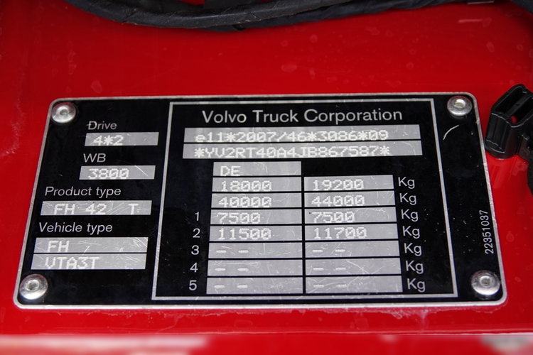 Volvo FH 500 / XXL / KLIMA POSTOJOWA / ALUFELGI / OPONY 100 % zdjęcie 38