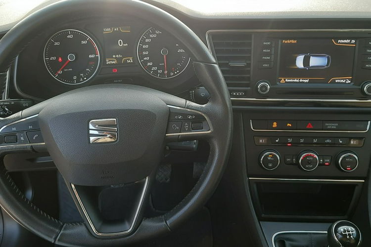 Seat Leon 1.6TDI 110KM Książka Serwisowa Navi Hak Gwarancja 2-właściciel zdjęcie 12