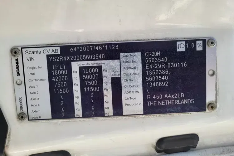 Scania R 450 A4x2LB Półmega zdjęcie 10