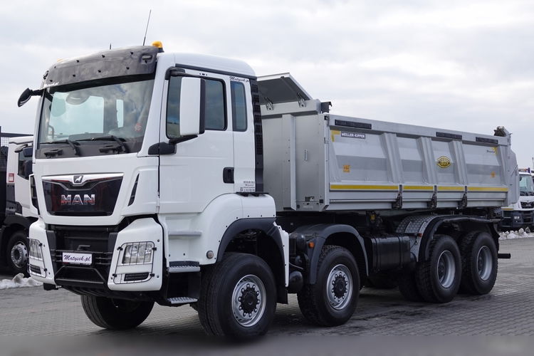 MAN TGS 41.460 / 8x8 / WYWROTKA / 3 STRONNA / BORDMATIC / HYDROBURTA / MEILLER KIPER / UAL / OPONY 100% / EURO 6 zdjęcie 16