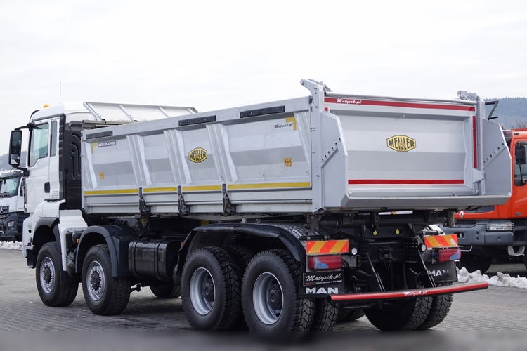 MAN TGS 41.460 / 8x8 / WYWROTKA / 3 STRONNA / BORDMATIC / HYDROBURTA / MEILLER KIPER / UAL / OPONY 100% / EURO 6 zdjęcie 19