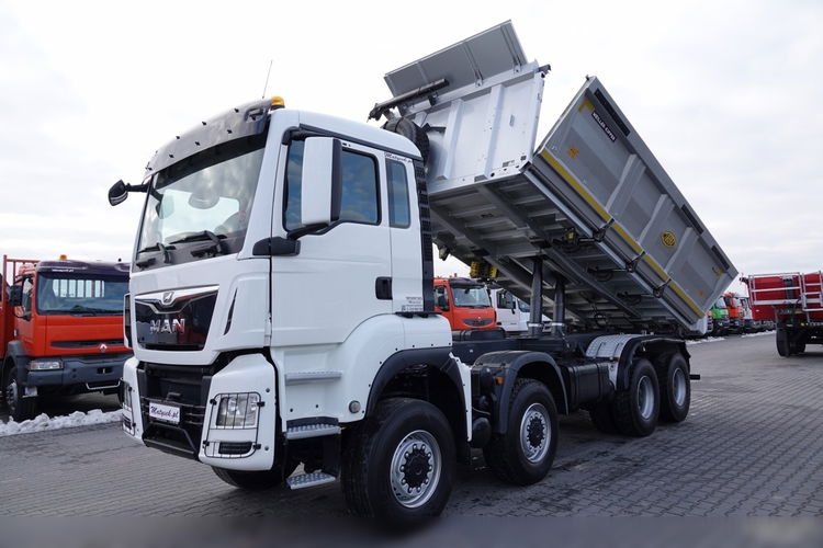 MAN TGS 41.460 / 8x8 / WYWROTKA / 3 STRONNA / BORDMATIC / HYDROBURTA / MEILLER KIPER / UAL / OPONY 100% / EURO 6 zdjęcie 2
