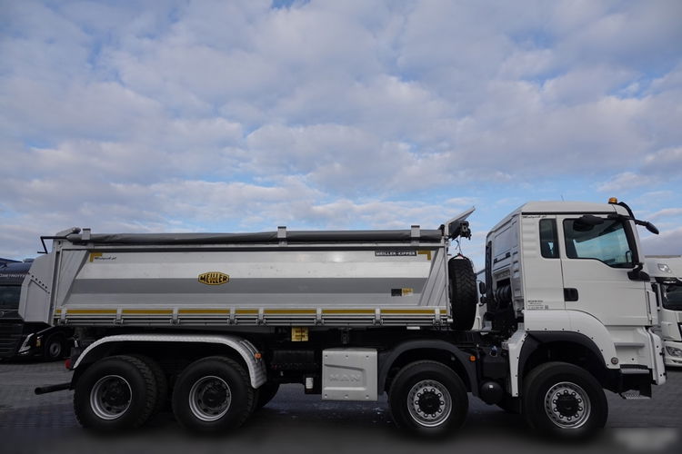 MAN TGS 41.460 / 8x8 / WYWROTKA / 3 STRONNA / BORDMATIC / HYDROBURTA / MEILLER KIPER / UAL / OPONY 100% / EURO 6 zdjęcie 32