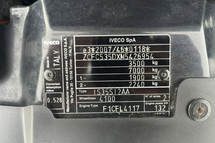Iveco Daily 35S18 Izoterma 8-pal. GWARANCJA 3.0/180KM TylneZawieszeniePneumatyczne zdjęcie 15