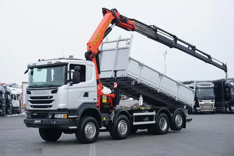 Scania G 400 / E 5 / 8 X 4 / WYWROTKA + HDS / TRIDEM / PALFINGER PK 26002 / MANUAL zdjęcie 1