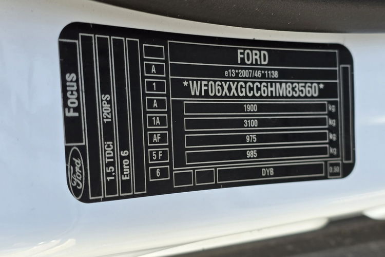 Ford Focus 1.5 TDCi 120KM Titanium / Salon PL / Bezwypadkowy / ZADBANY zdjęcie 23