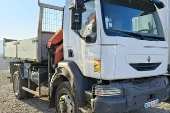 Renault MIDLUM 220 4x4 / WYWROTKA + HDS PALFINGER SKŁADANY W Z /