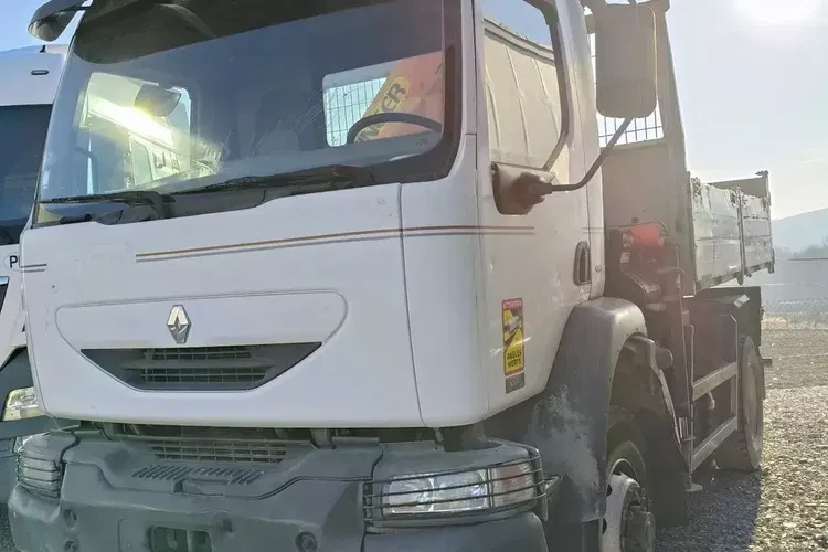 Renault MIDLUM 220 4x4 / WYWROTKA + HDS PALFINGER SKŁADANY W Z / zdjęcie 4