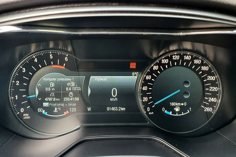 Ford Mondeo 2.0 TDCI 180KM, TITANIUM Kamera, Full LED, , Serwis ASO 2 x komplet kół zdjęcie 28