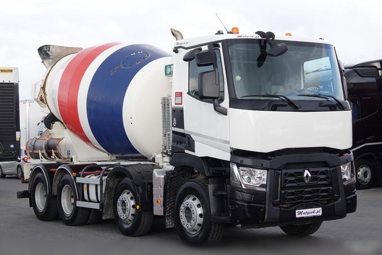 Renault C 430 / 8X4 / BETONOMIESZARKA / GRUSZKA 9 M3 / EURO 6 / 2017 ROK zdjęcie 8