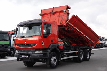 Renault KERAX 410 / 6x4 / WYWROTKA / HYDROBURTA / BORDMATIC / MANUAL / SPROWADZONA