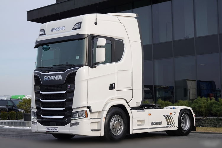 Scania S 520 / V8 / RETARDER / KLIMA POSTOJOWA / SKÓRY / OPONY 100% / BOGATE WYPOSAŻENIE / PO KONTRAKCIE SERWISOWYM zdjęcie 5