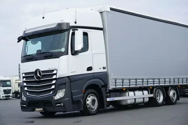 Mercedes ACTROS / 2542 / ACC / EURO 6 / FIRANKA / 18 PALET / OŚ SKRĘTNA zdjęcie 22