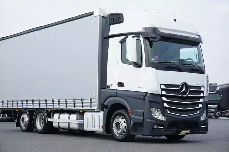 Mercedes ACTROS / 2542 / ACC / EURO 6 / FIRANKA / 18 PALET / OŚ SKRĘTNA zdjęcie 29