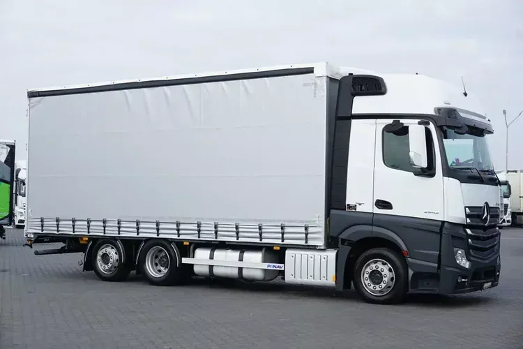 Mercedes ACTROS / 2542 / ACC / EURO 6 / FIRANKA / 18 PALET / OŚ SKRĘTNA zdjęcie 4
