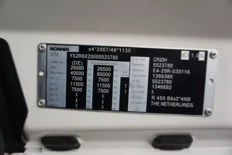 Scania R 450 / ACC / E 6 / BDF / 7.15 , 7.45 M / OŚ SKRĘTNA / RETARDER zdjęcie 12