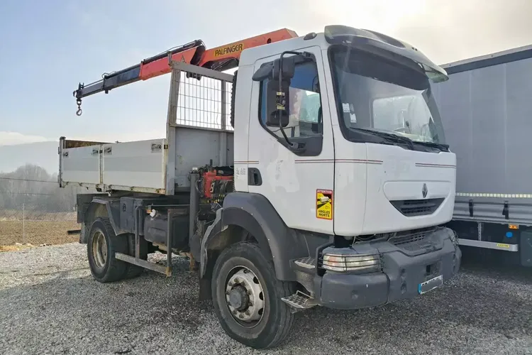 Renault MIDLUM 220 4x4 / WYWROTKA + HDS PALFINGER SKŁADANY W Z / zdjęcie 11
